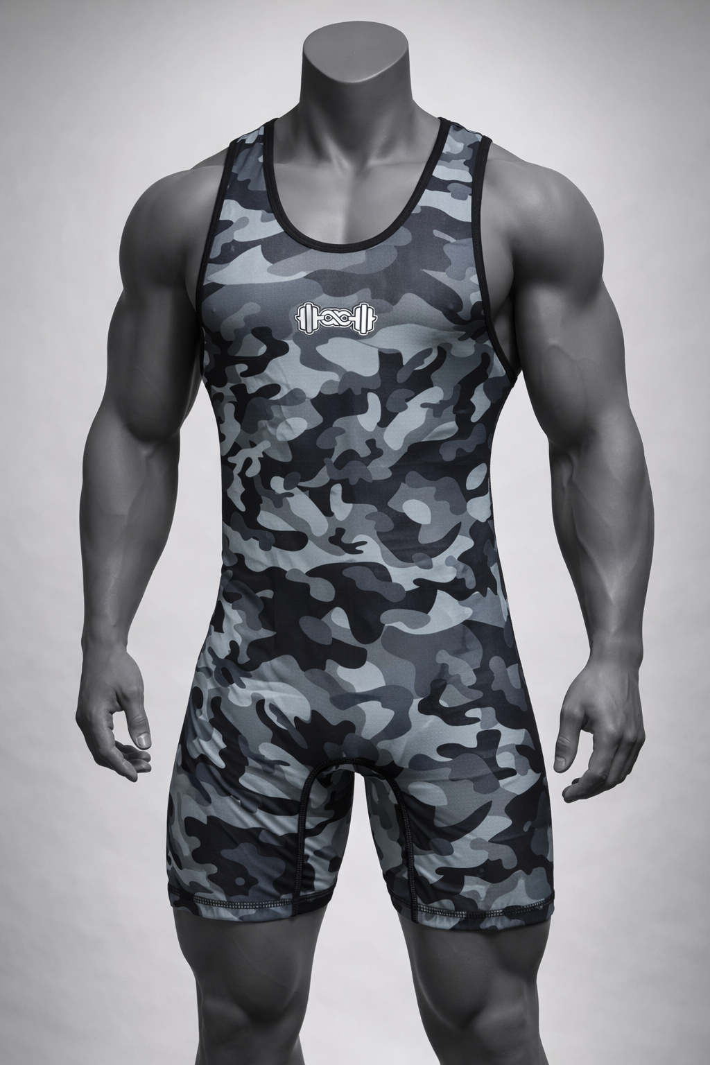 Special Ops  Powerlifting Singlet- Black Camo